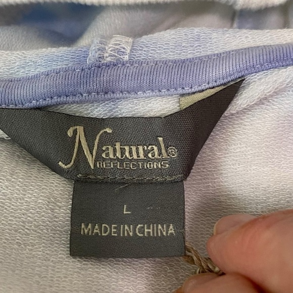 NATURAL REFLECTIONS - NWT - SIZE LARGE - TIE TYED - HOODIE JACKET B5 - Picture 9 of 11